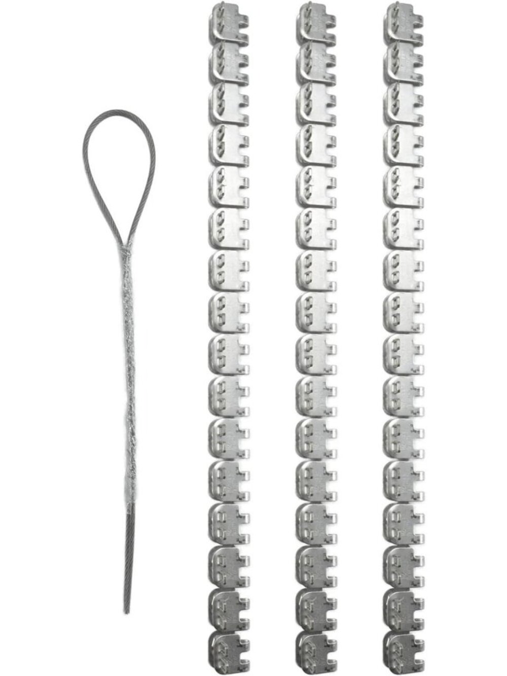Stainless Steel Conveyor Belt Fasteners Clips & Hinge Pin - 48'' Length, 3-5mm